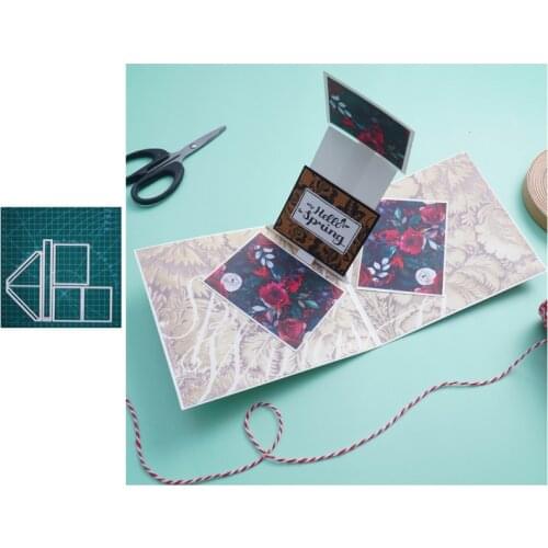 3D Pop Up Cutting Dies For Diy Scrapbooking Craft Stencil Templates Embossing Folders For Card Making Photo Album New 2021