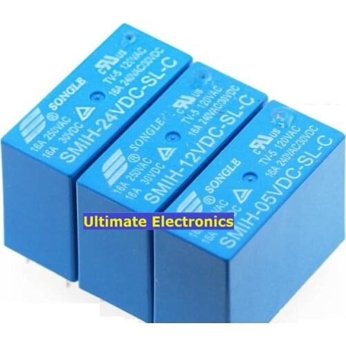 5pcs 8pin|SMIH-05VDC-SL-C SMIH-12VDC-SL-C SMIH-24VDC-SL-C 5V 12V 24V 16A