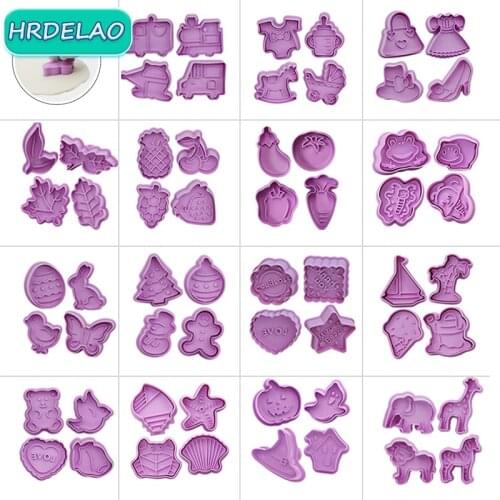 60pcs Cartoon DIY Slimes Animals Vegetables Fruit Plasticine Mold Play Dough Tool Set Kit Clay Educational toy for chidlren Gift