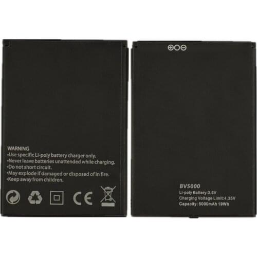 High Quality BV5000 Battery For Backup Blackview BV5000 Smart Mobile Phone Battery 5000mAh Replacement Batteries