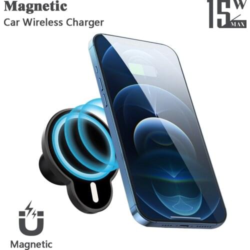 Iphone12 magnetic suction wireless charger on-board wireless phone combined intelligent 15 w quick charge new TC