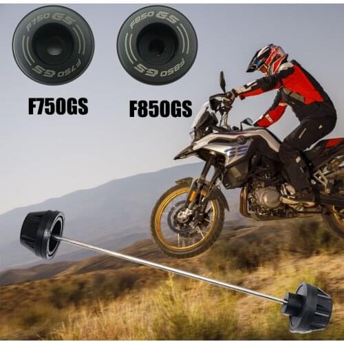 For BMW F750GS F850GS F 750GS F 850GS Adventure ADV 2018 2019 2020 2021 Motorcycle Front Axle Fork Wheel Protector Crash Slider
