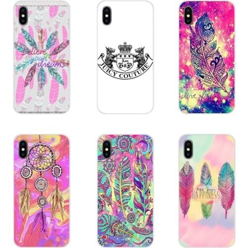 For Xiaomi Mi4 Mi5 Mi5S Mi6 Mi A1 A2 5X 6X 8 9 Lite SE Pro Mi Max Mix 2 3 2S Soft Transparent Cases Covers Fashion feathers MLGB