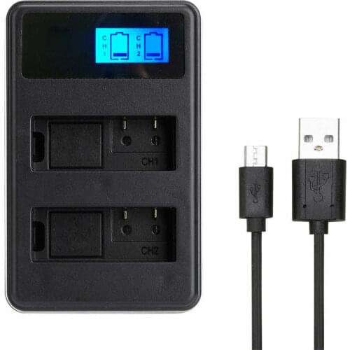 EN-EL14 LCD USB Dual Battery Charger for Nikon DF D3100 D3200 D3300 D3400 D5100 D5200 D5300 D5500 D5600 COOLPIX P7000