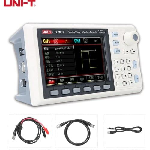 UNI-T UTG932E UTG962E Function Signal Generator Dual-Channel 30Mhz 60Mhz Sine Wave Arbitrary Waveform Generator Frequency Meter