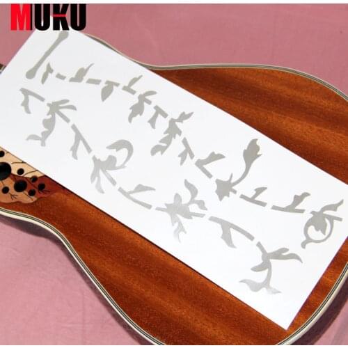 Tree Of Life Guitar Or Bass Fretboard Inlay Sticker Silver Color Ultra Thin MI097