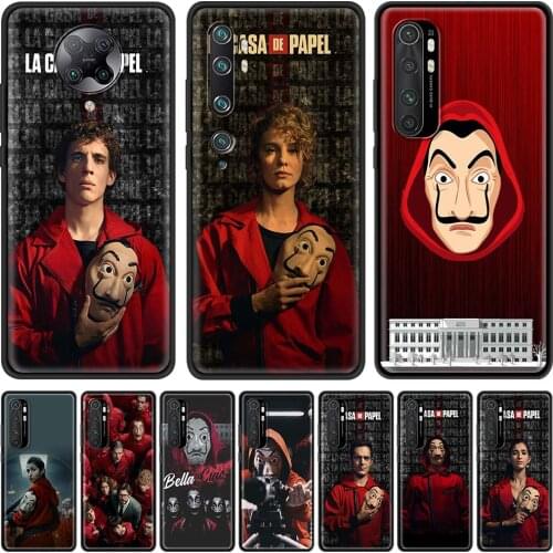 Spain TV La Casa de papel Case for Xiaomi Mi 9T 9SE 9 10T A2 8 Lite Note 10 Pro CC9 CC9E Poco X3 F1 A1 TPU Soft Shell Phone Box