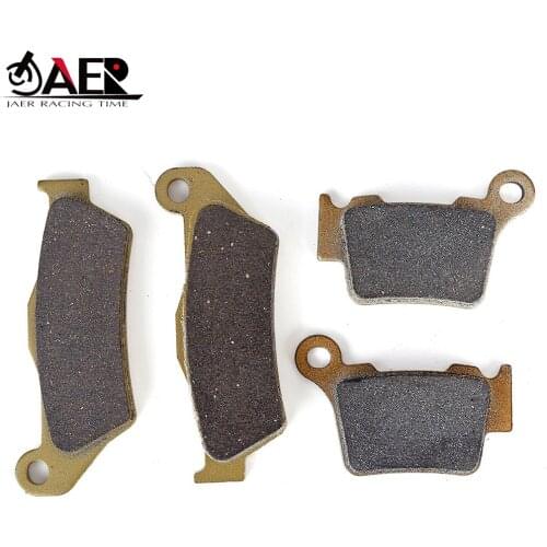 JAER Set Motorcross Front Rear Brake Pads For KTM SX XC EXC XCW SXF SMR XCF 125 150 200 250 300 400 450 SIX DAYS Enduro ADV