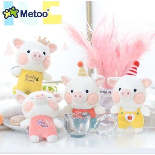 Metoo Doll Stuffed Toys Plush Animals doll little horse pig doll Kids Toys for Children Girls Boys Kawaii Mini Pendant Keychain