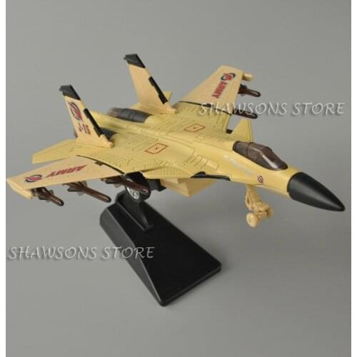 1:87 Diecast Military Aircraft Model Toys China J-15 Jet Fighter Pull Back Warplane with Sound & LIght