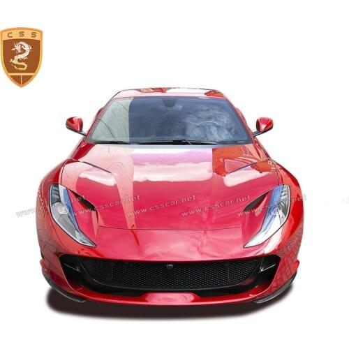 Real Carbon Fiber For Ferrari 812 OEM Style Carbon Fiber Pair Car Headlight Cover Decoration Auto Accessories