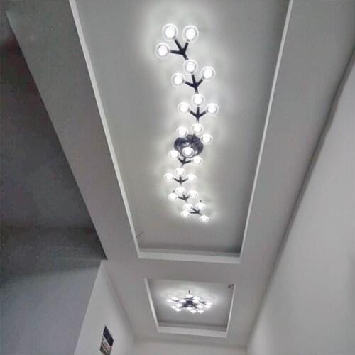 Nordic White / Black Plated Aluminum LED Spot Light Ceiling Light Adjustable Surface Mounted for Living Room Aisle Balcony