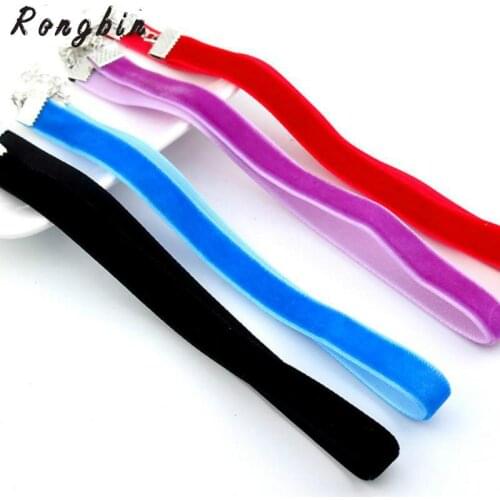 Simple Black Punk Harajuku Kiko Party Coseplay Velvet Collar Short Tattoo Necklaces 2017 simple necklace choker necklace