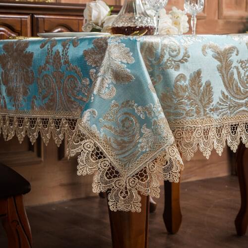 Proud Rose European Elegant Tablecloth Lace Table Cloth Exquisite Table Runner Tablecloths Home Decor Dustcloth Chair Cover