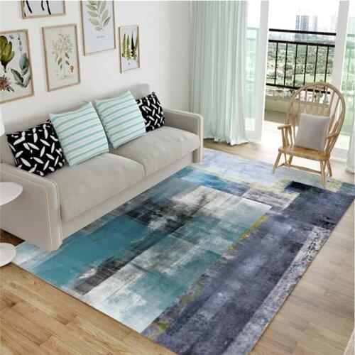 Nordic Geometric Carpets Living Room Home Decor Non Slip Small Area Rug Modern Bedroom Hallway Abstract Mat Balcony Floor Matd