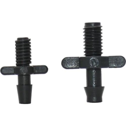 1/8 1/4" hose Thread Connector 3/5 4/7 Irrigation with barb Garden Drip Irrigation Fittings Garden Hose Quick Connector 50 Pcs