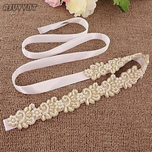 Wedding Belt For Bride Women Handmade Luxury Rhinestone Flower Applique Decoration Dress Waist Seal Lady Party Dress Belt