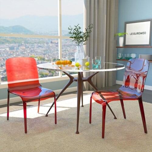 Light Luxury Dinning Chair Acrylic Dining Chair European Style Dressing Chairs For Home Room Decoration Coffee Bar Decor Chaises