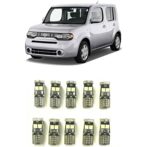 Canbus w5w Led interior lights For nissan Cube GT-R Interstar frontier kicks cargo passenger nx sentra titan versa xterra quest