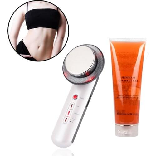 Ultrasound Cavitation EMS Body Slimming Massager Fat Burner Device Face Slimmer Skin Lifting Tightening Device Weight Loss Gel
