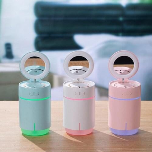 400ml Air Humidifier USB Ultrasonic Aroma Essential Oil Diffuser Romantic Soft Light Humidifier Mini Cool Mist Maker Purifier