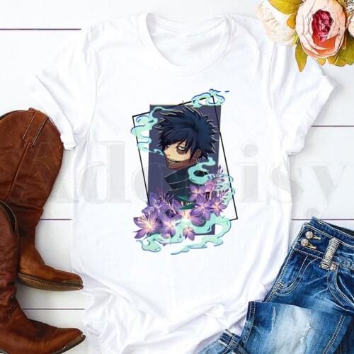 Short Sleeve Female Tops Tees Harajuku VintageT Shirts MHA Merch Anime Dabi Womens T-shirt