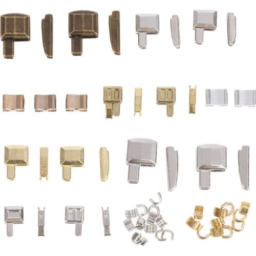 10 Sets Metal Repair Zipper Stopper Open End Zipper Sewing Stopper Accessories