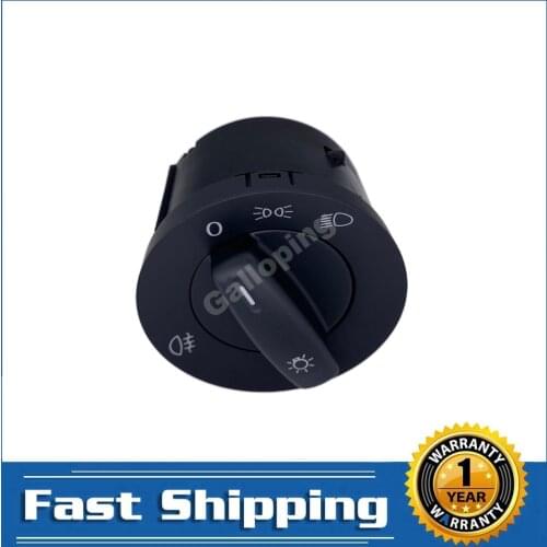 1T0941431B Headlight Switch Light Lamp Knob for VW Caddy 2004-2008 Touran 2003-2006 1T0 941 431B 1T0 941 431 B