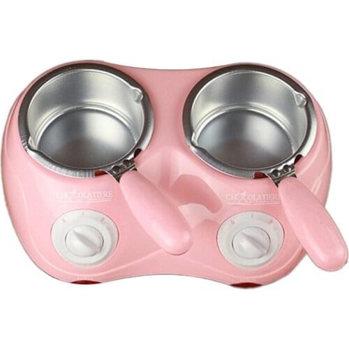 Promotion! Chocolate Candy Melting Pot Electric Chocolate Fountain Fondue Chocolate Melt Double Pot Melter Machine Diy Kitchen T