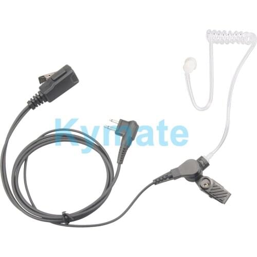 Acoustic Tube Earpiece Mic PTT Headset for MotoRadios GP88S GP300 P040, P080, PR400, PRO2150 P3688 Walkie Talkie Earpiece