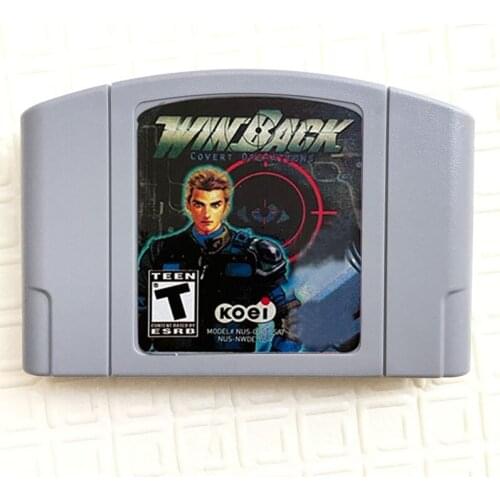 English Language Video Game for 64 Bit Console USA NTSC Version WinBack: Covert Operations Video card