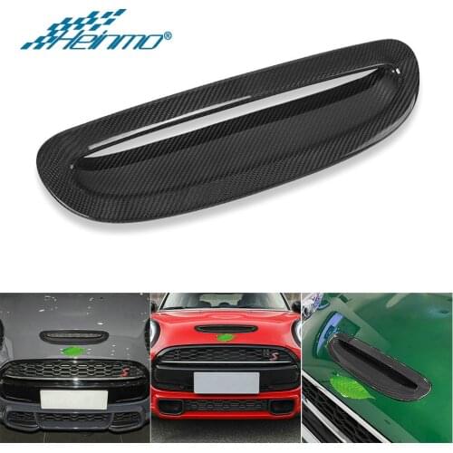 For MINI Cooper S JCW F54 F55 F56 F57 Automobile Auto Carbon Fiber Car Accessories Motor Hood Engine Air Outlet Decorative Cover