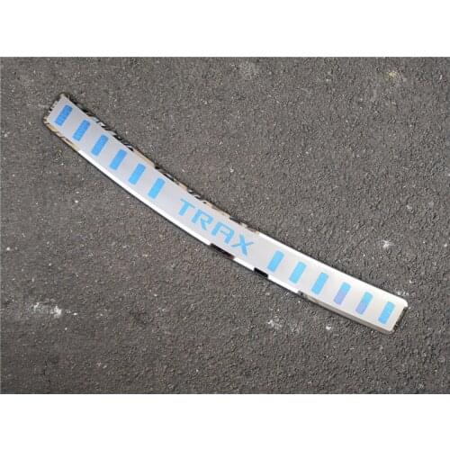 Car accessories stainless steel Rear Bumper Protector Sill Trunk Tread Plate Trim for Chevrolet TRAX 2014- 2018 Car styling