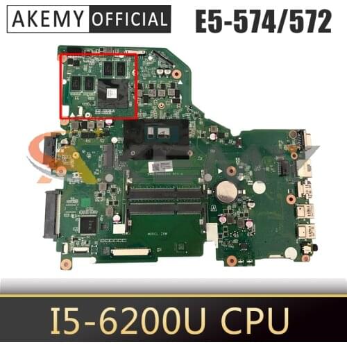 For ACER Aspire E5-574 F5-572 i5-6200U Notebook Motherboard DA0ZRWMB6G0 SR2EY N16V-GM-B1 DDR3 Mainboard