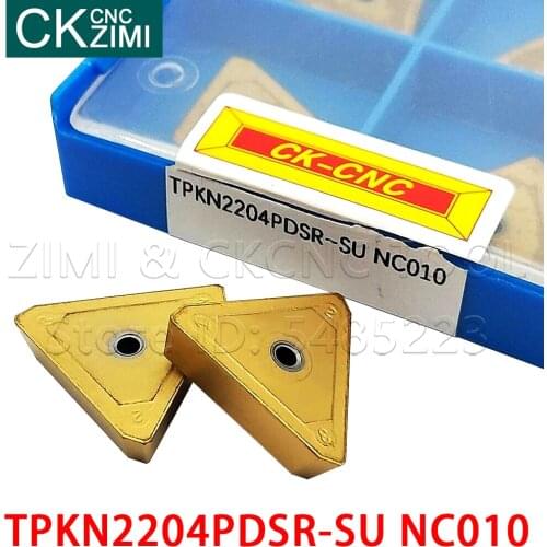 TPKN2204PDSR-SU NC010 carbide inserts milling inserts tools cutter lathe blade CNC tools Cutting Turning Tools TPKN 2204 PDSR