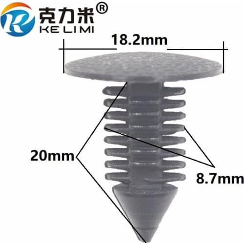 KE LI MI 100 Pcs Auto Car Bumper Fender Shield Trim Panel Retainer clip fastener buckle For Ford