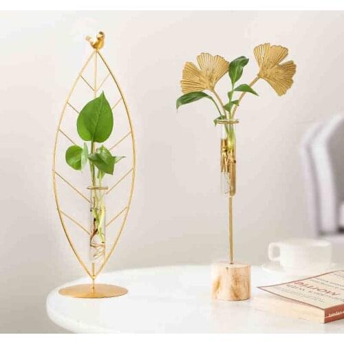 Smiplen Nordic Small Vase Transparent Glass Dried Flower Decoration Vases Flower Vase Ornaments Living Home Decor Decoração