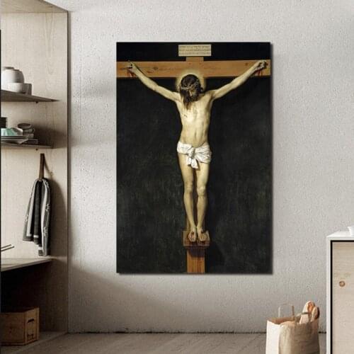 Wall Art Canvas Christ Crucified Posters Prints Painting Wall Pictures For Modern Living Room Home Decor Accessories Artwork HD