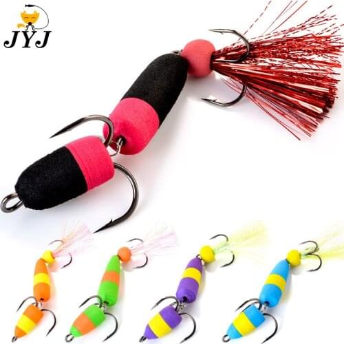 New Fishing Lure Soft Lure crawler Foam Bait Swimbait Wobbler Bass Lure Minnow Insect Artificial Baits Fishing Tackle Pesca