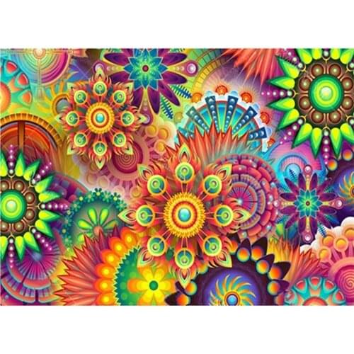 Region Mandala DIY Embroidery 11CT Cross Stitch Kits Needlework Craft Set Cotton Thread Printed Canvas Home Design