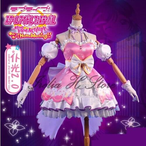 Pre-sales Irelia H Store lovelive! ps4 sakura paint memories All Members Cosplay Costume Lovely dress female party dress