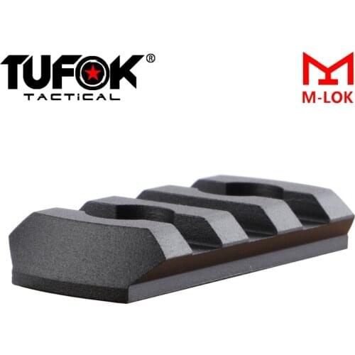 TuFok Mlok Picatinny Rail Base Super Low Profile M-lok 3 Slots Rail Section Ultra Thin Weaver Rail Mount Adapter For Hunting