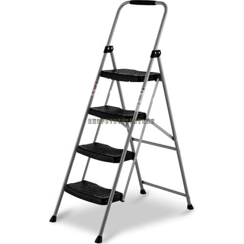 Family Ladder, Miter Ladder, Folding Ladder, Antiskid Wide Pedal, Thickened Four Step Iron Ladder 244-5cn