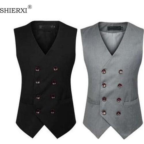 SHIERXI Men's Suit Vests