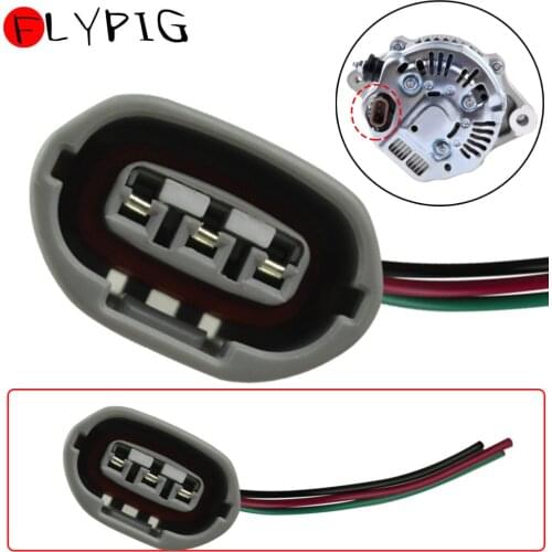 Alternator Lead Repair 3 Wire & Plug Regulator Wiring Harness Plug For Toyota Suzuki 3 Pin Car Regulator Plug Connector