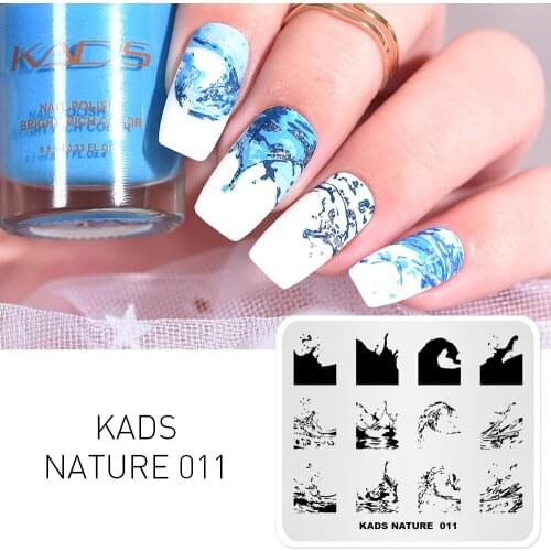 KADS 17 Design Choice Fashion Flower nail stamping plates new arrival nail art template DIY Manicure Stamping Plate for Nail Art