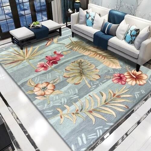 Three-dimensional printing new Chinese classical printing carpet washable carpet living room carpet living room bedroom floor ma