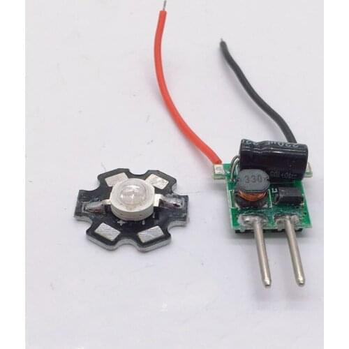 5W 365NM UV Purple LED Ultraviolet Bulbs Lamp Chips High Power Light+MR16 3X3W Driver