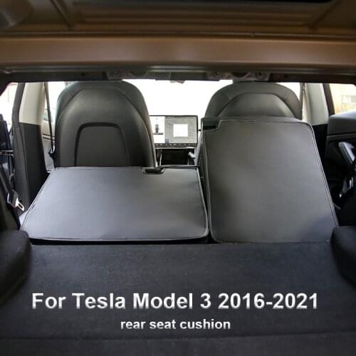 For Tesla Model 3 2016-2021 Model Y Waterproof And Anti-Dirty Protection Pad For Rear Seat Interior Decoration Accessories