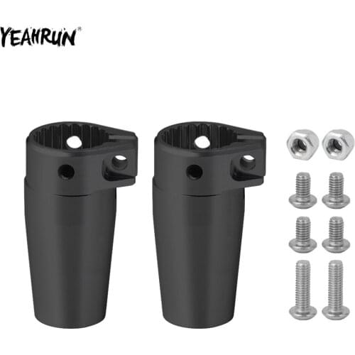 YEAHRUN 2Pcs Aluminum Rear Axle Knuckles Cup Adapters For 1/10 Axial Wraith 90018 RC Crawler Car Upgrade Parts